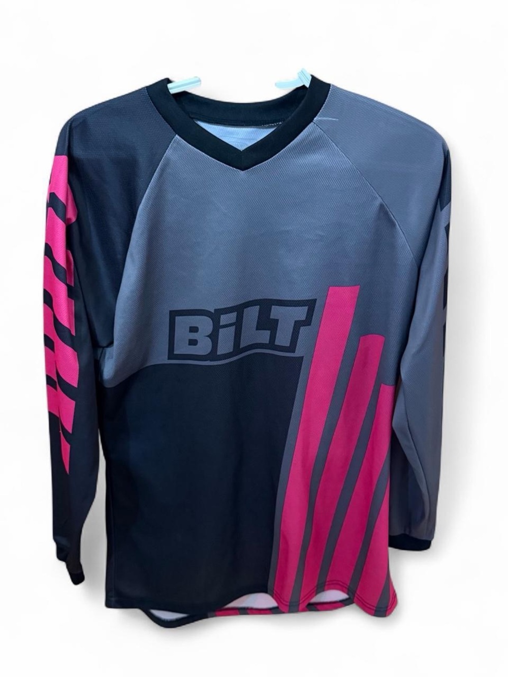 Bilt Women's Long Sleeve Grey & Pink Motocross Jersey